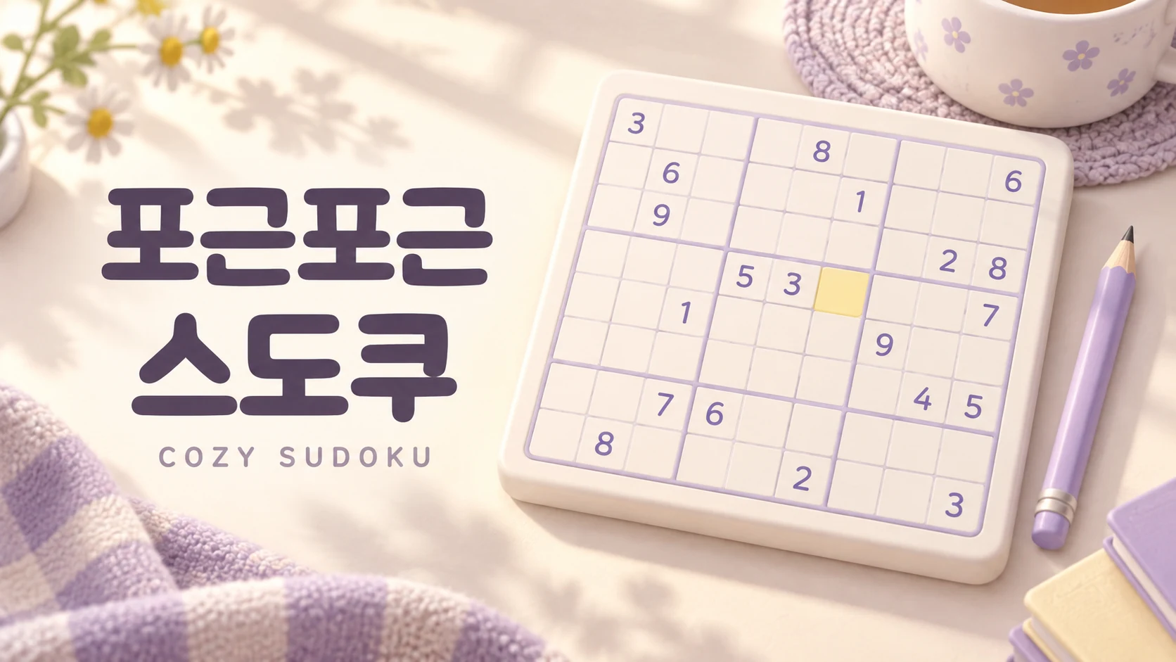 포근포근 스도쿠 대표 일러스트